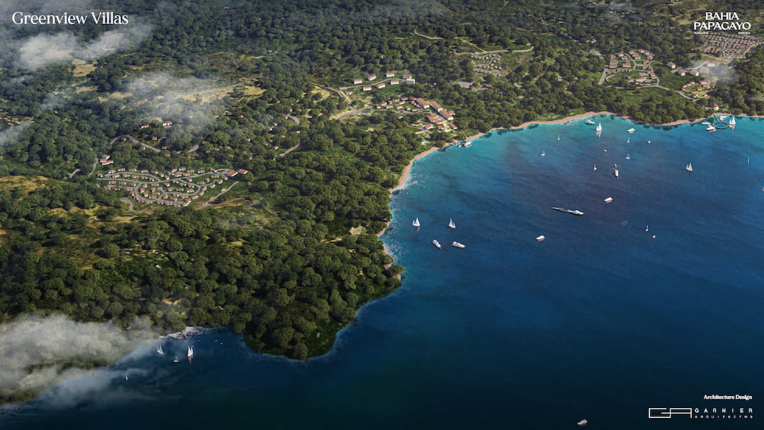 Bahia Papagayo Project, aerial view.