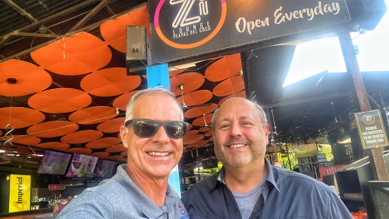 Me and my buddy Antonio at Zi Lounge, Playas del Coco, Guanacaste, Costa Rica