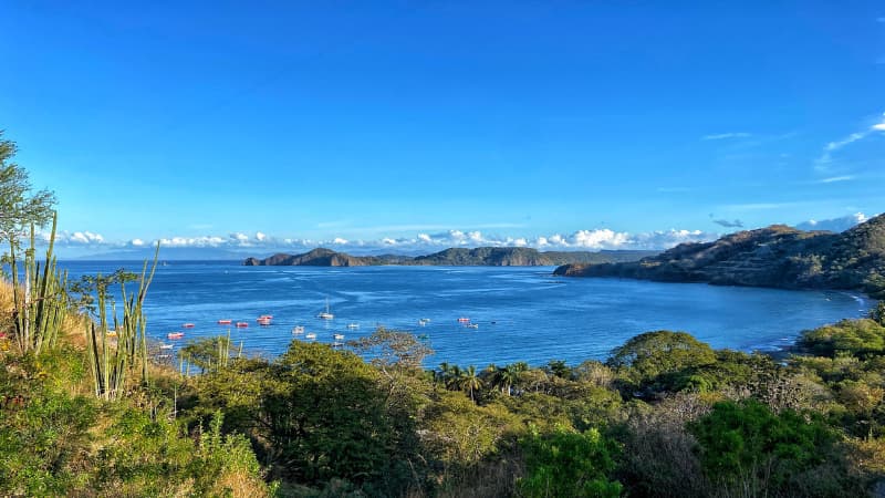 Bird's eye view of Playa Hermosa, Guanacaste, Costa Rica