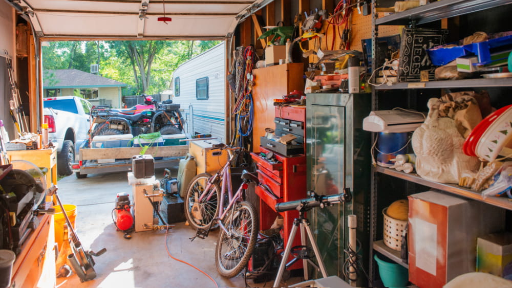 Cluttered Garage in Houston