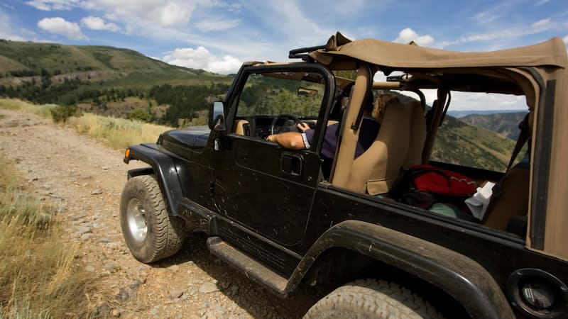 A Jeep in the mountains of Guanacaste, Costa Rica