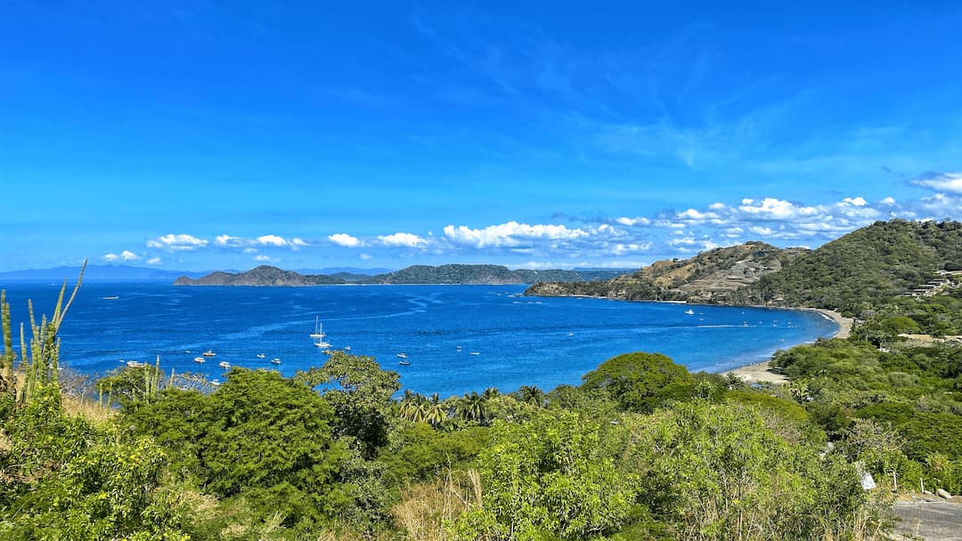 A hilltop view over Playa Hermosa, Guanacaste, Costa Rica