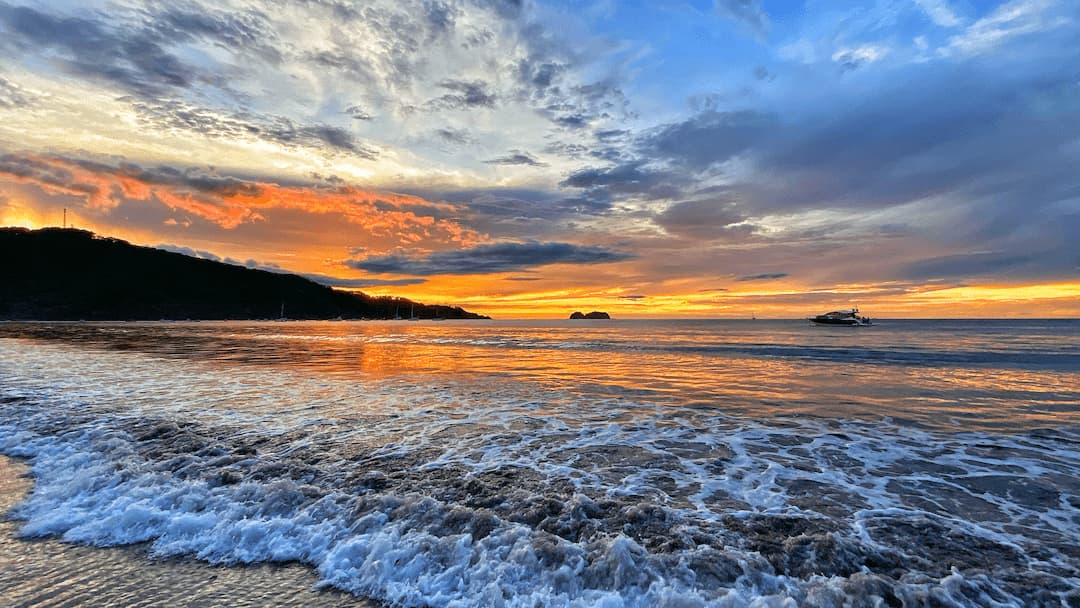 The perfect sunset in Playa Hermosa, Guanacaste, Costa Rica