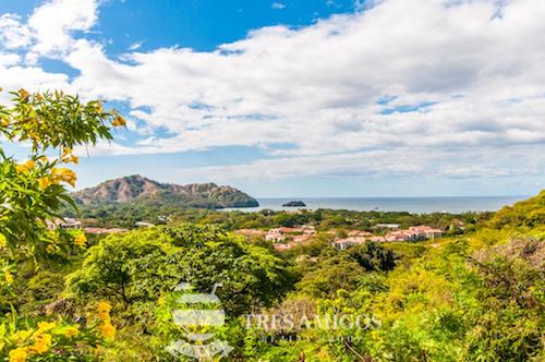 View of the Pacific Ocean from a lot at Isabella in Playas del Coco