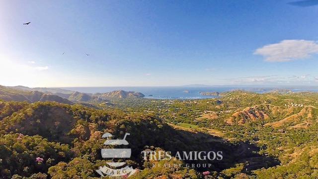 View of the Pacific from Ladera del Mar lot in Playas del Coco