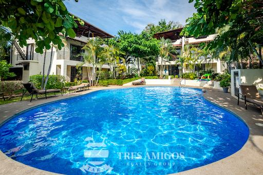 Pool area at Las Palmas Condos in Playa del Coco